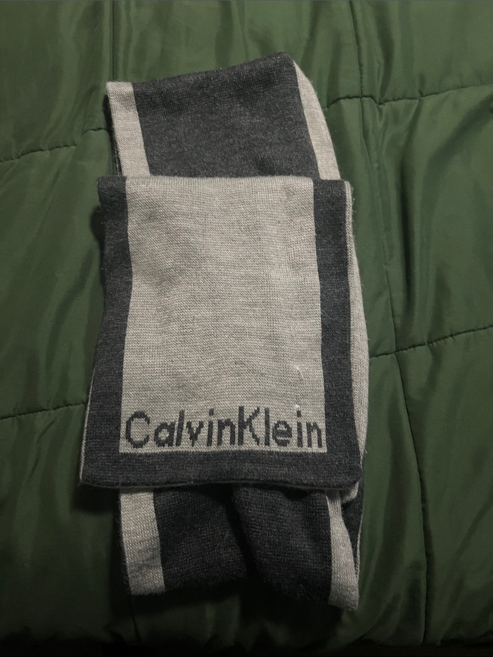 Men’s Calvin Klein reversible scarf